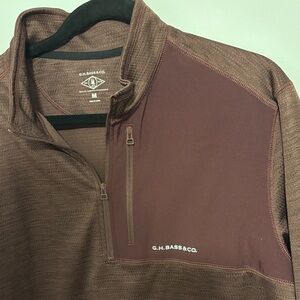 G.H. Bass & Co. Maroon Quarter-Zip Sweater